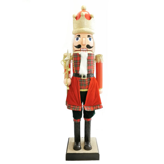 110cm Musical Animated Moving Nutcracker Sings Jingle Bells Christmas Decoration