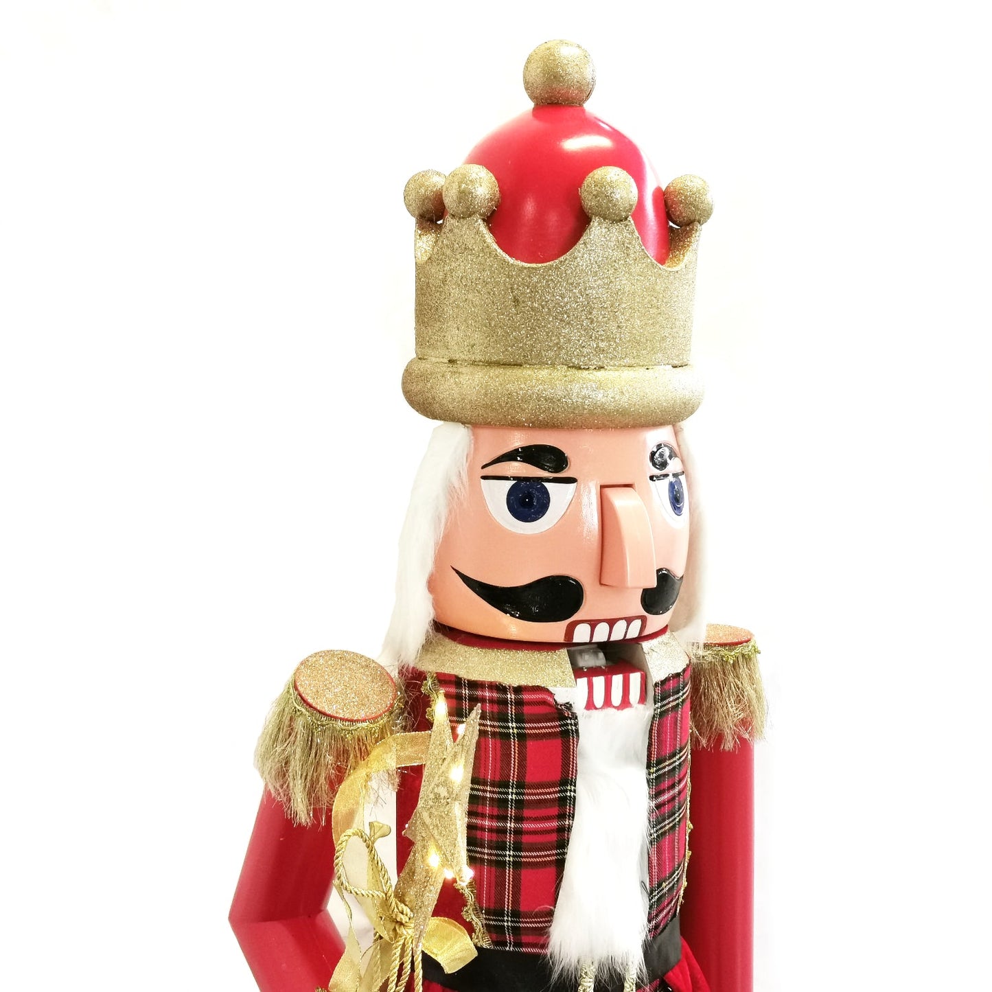 110cm Musical Animated Moving Nutcracker Sings Jingle Bells Christmas Decoration