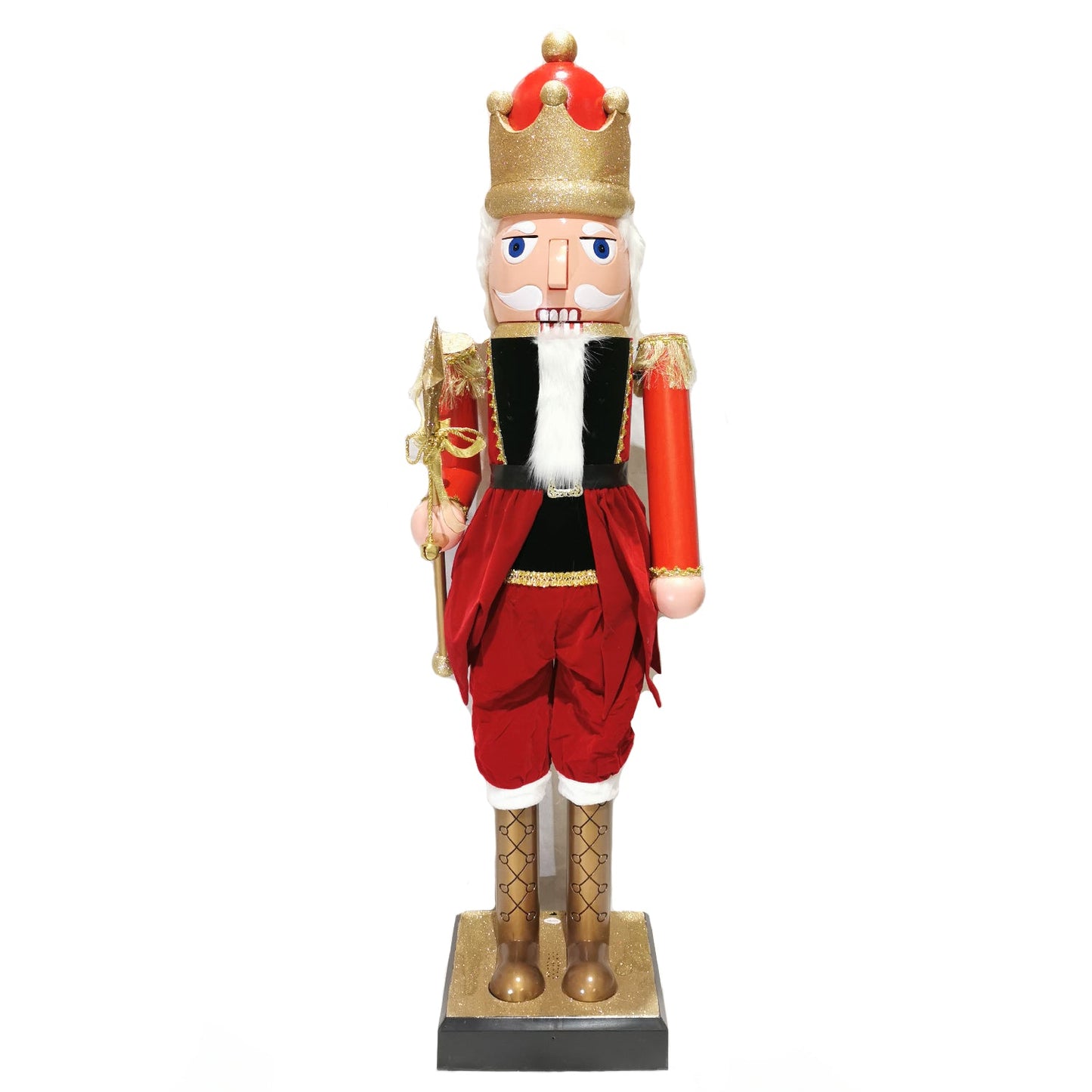 110, 160cm Musical Animated Moving Nutcracker Sings Jingle Bells Christmas Decoration