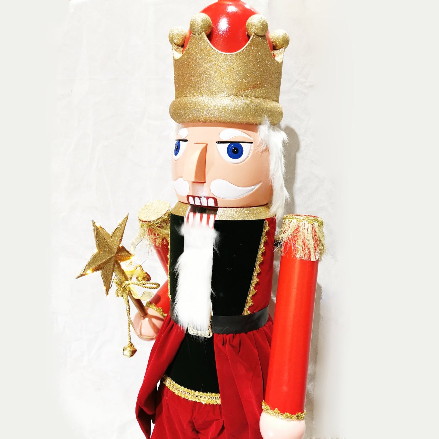 110, 160cm Musical Animated Moving Nutcracker Sings Jingle Bells Christmas Decoration