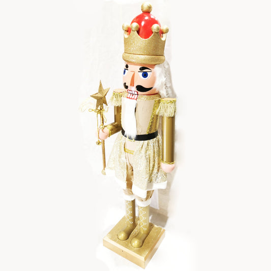 160cm Musical Animated Moving Golden Nutcracker Sings Jingle Bells Christmas Decoration