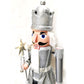 110cm Musical Animated Moving Silver Nutcracker Sings Jingle Bells Christmas Decoration