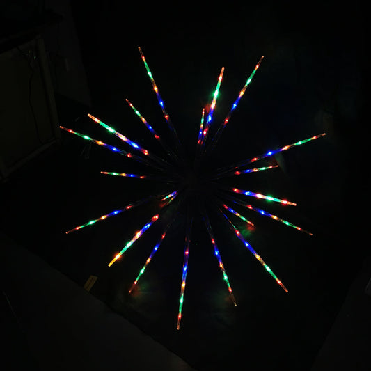 Christmas Lights 160 LED Digitally Controlled Burst Star Fireworks 100cm Indoor Display