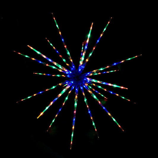 Christmas Lights 160 LED Digitally Controlled Burst Star Fireworks 100cm Indoor Display