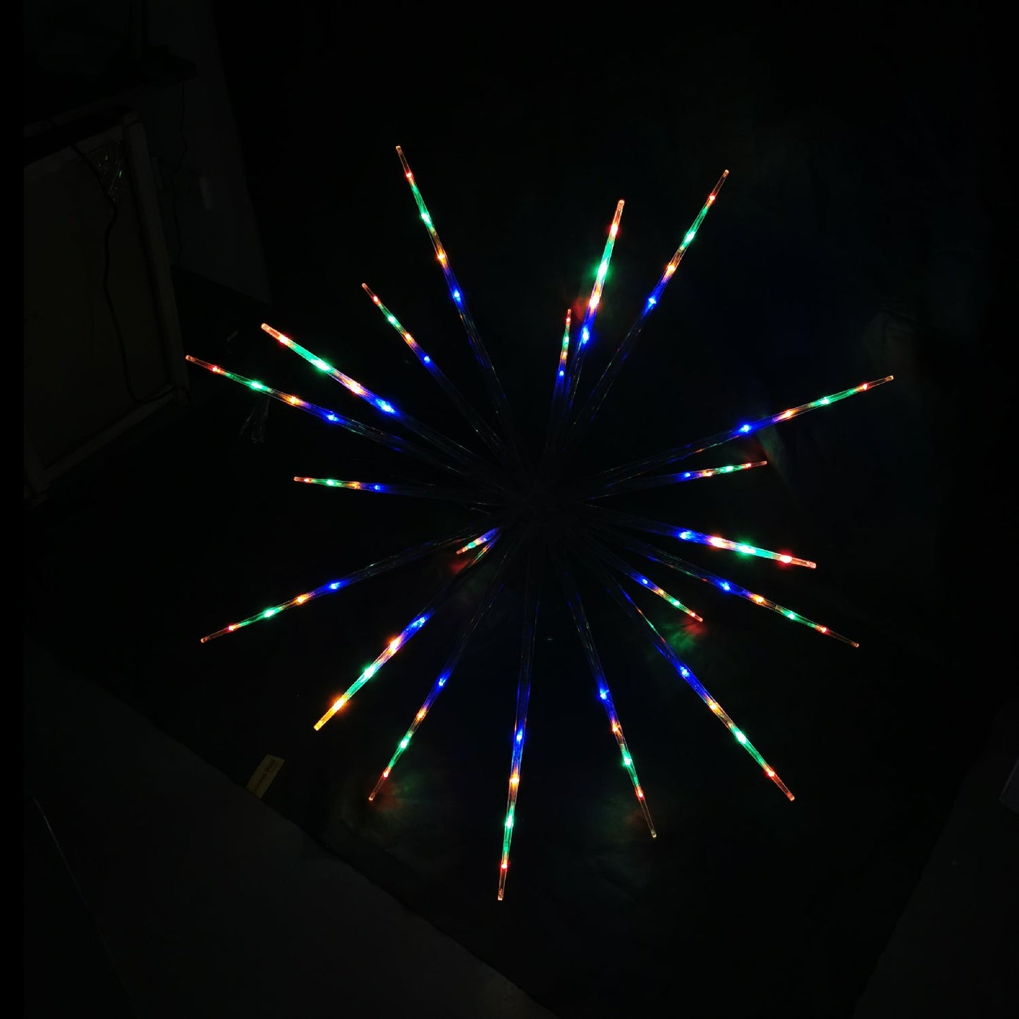 Christmas Lights 160 LED Digitally Controlled Burst Star Fireworks 100cm Indoor Display