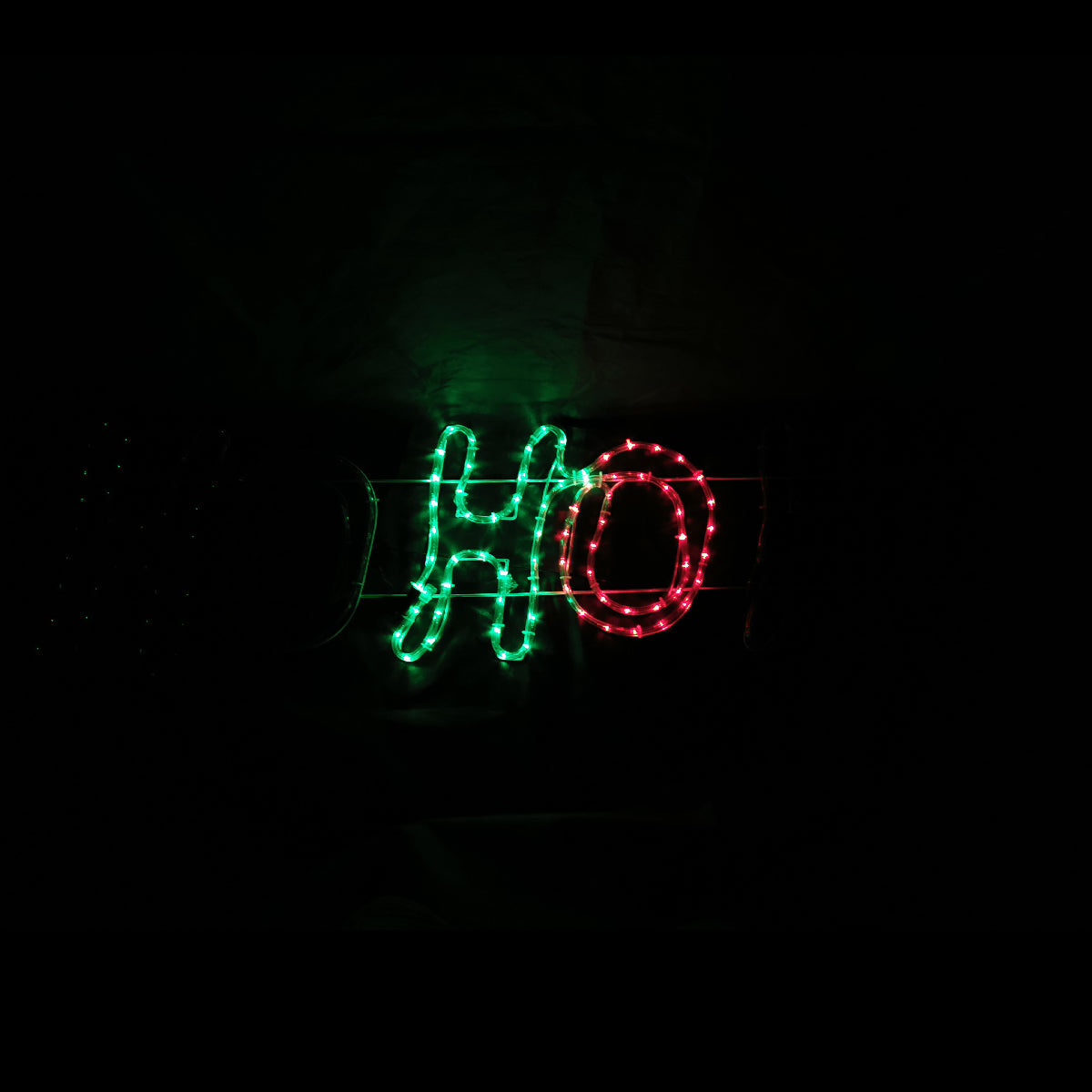 Christmas Santa HOHOHO LED Motif Flashing LEDs 150x38cm Indoor/Outdoor