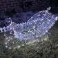 Christmas Decoration 3D Crystal Beads Santa Sleigh 105cm LED Display Indoor/Outdoor