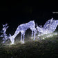 Christmas Decoration 3D Crystal Beads Santa Sleigh 105cm LED Display Indoor/Outdoor