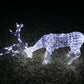 Christmas Decoration 3D Crystal Beads Reindeer Buck Head Down 108cm LED Display Indoor/Outdoor