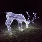 Christmas Decoration 3D Crystal Beads Reindeer Buck Head Down 108cm LED Display Indoor/Outdoor
