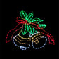 Christmas LED Motif Animated Holly Jingle Bells 77x63cm Outdoor Display