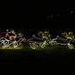 Christmas LED Animated Motif Santa Riding Reindeers in Sleigh 210x70cm Outdoor