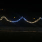 Christmas 800 LED Fairy Firecracker Cluster Lights Wave/Water Flow Function Effect in White & Warm Combination