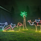 Christmas LED Motif Nativity Scene Camel Palm Tree Shepherd Ramadan Oasis Desert Bundle