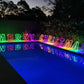 Christmas LED Motif Rainbow Merry Christmas Sign 60cm Letter Outdoor Display