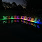 Christmas LED Motif Rainbow Merry Christmas Sign 60cm Letter Outdoor Display