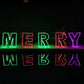 Christmas LED Motif Rainbow Merry Christmas Sign 60cm Letter Outdoor Display