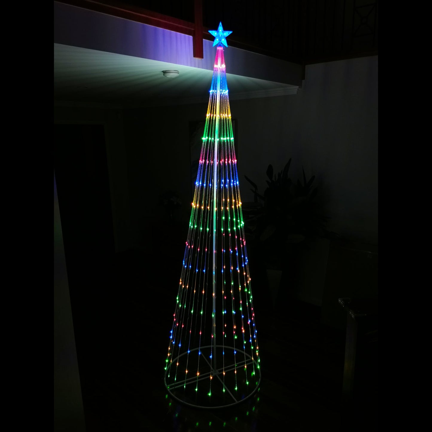 Christmas 310cm Cone Tree 390 LED Digitally Animated 24 Functions Multi Colour