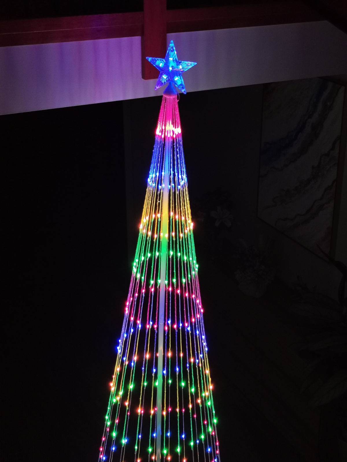 Christmas 310cm Cone Tree 390 LED Digitally Animated 24 Functions Multi Colour