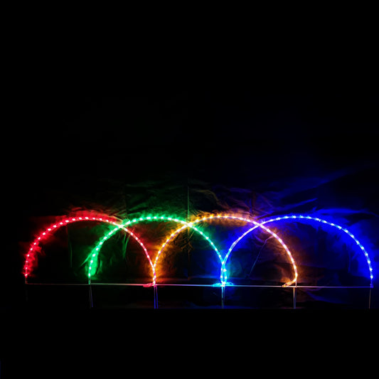 Christmas LED Motif Multicolour Arch Pathway Lights 86x57cm Outdoor Garden Lighting