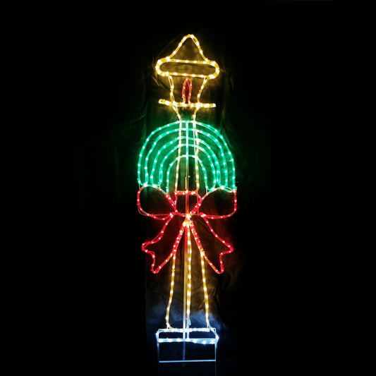 Christmas LED Motif Lamp Post 170x50cm Indoor Outdoor Display Sign