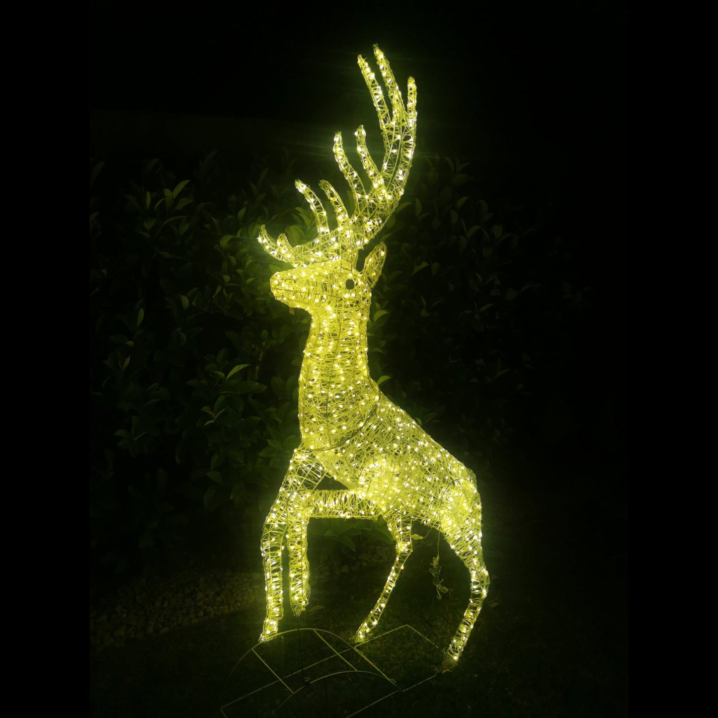 Christmas Decoration 3D Spun Acrylic Standing Reindeer 226cm LED Display Indoor/Outdoor