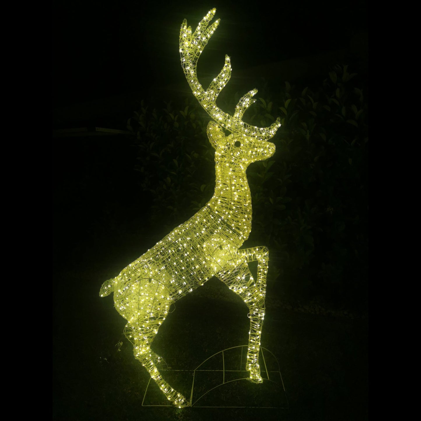 Christmas Decoration 3D Spun Acrylic Standing Reindeer 226cm LED Display Indoor/Outdoor