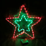 Solar Powered Dual Layer LED Star Outdoor Christmas Motif Display 50cm