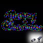 Dual Power Solar Plug Christmas LED Motif Merry Xmas 100x50cm Outdoor Display
