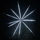Christmas 640 LED White Burst Star Fireworks Animated Waterflow 100cm Diameter Height Adjustable