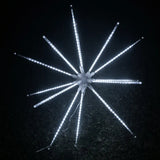 Christmas 640 LED White Burst Star Fireworks Animated Waterflow 100cm Diameter Height Adjustable