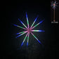 Christmas 640 LED Burst Star Fireworks Animated Waterflow Effect 100cm Diameter Height Adjustable