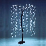 Christmas Artificial Tree 180cm LED Willow Tree 300 White LEDs Indoor/Outdoor Decoration