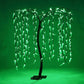 Christmas Artificial Tree 180cm LED Willow Tree 300 Green LEDs Indoor/Outdoor Decoration