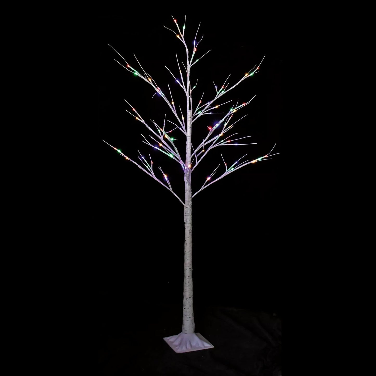 Clearance Christmas Decoration 150cm White Birch Twig Branch Tree Multicolour LED Tips Indoor/Outdoor