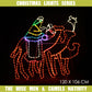 Christmas LED Motif The Three Wise Men Camels 120x106cm Outdoor Display Sign