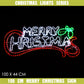 Christmas LED Motif Merry Christmas Sign 100x44cm Indoor Outdoor Display Sign High LED Count