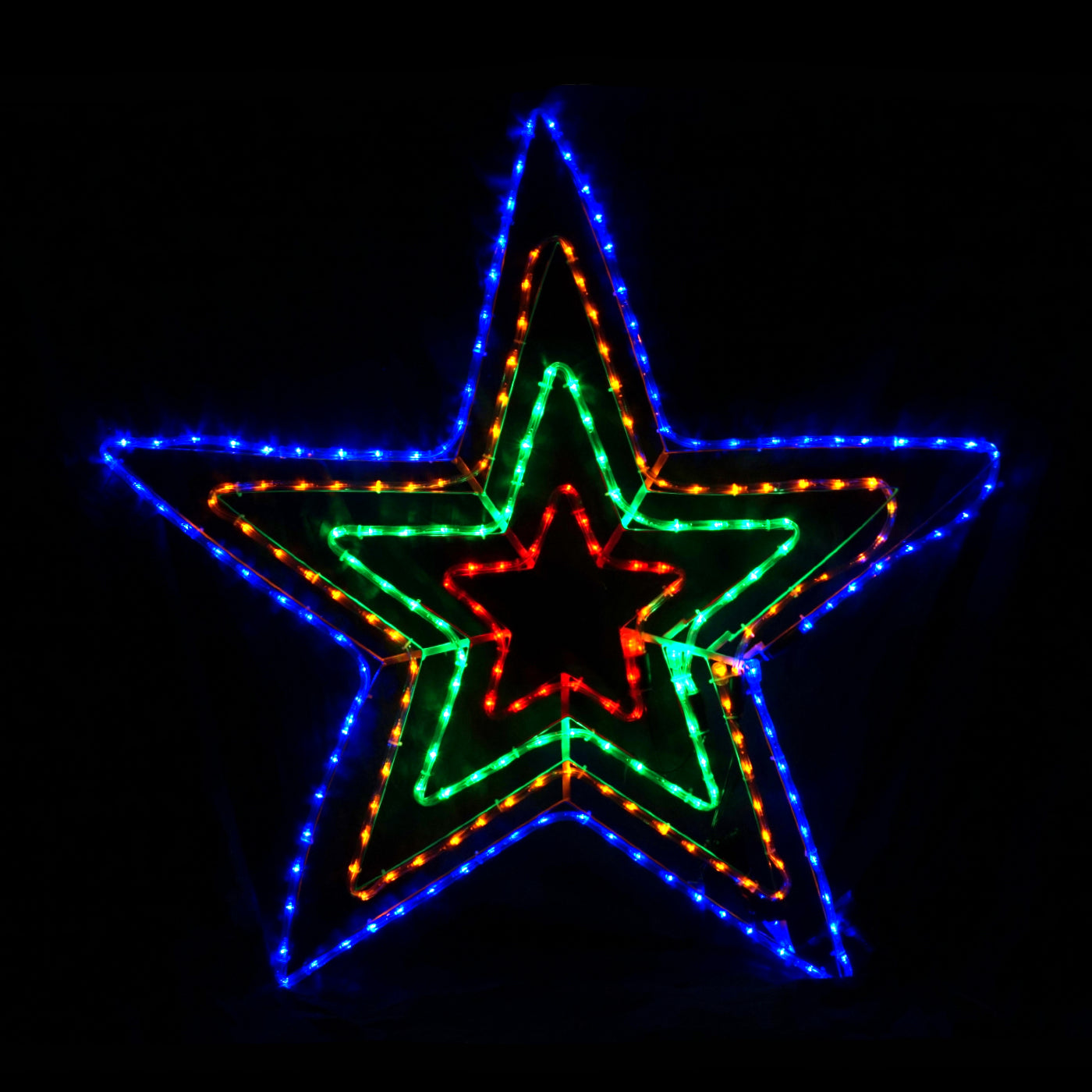 Christmas LED Motif 4 Layer Star 108x108cm Outdoor Display