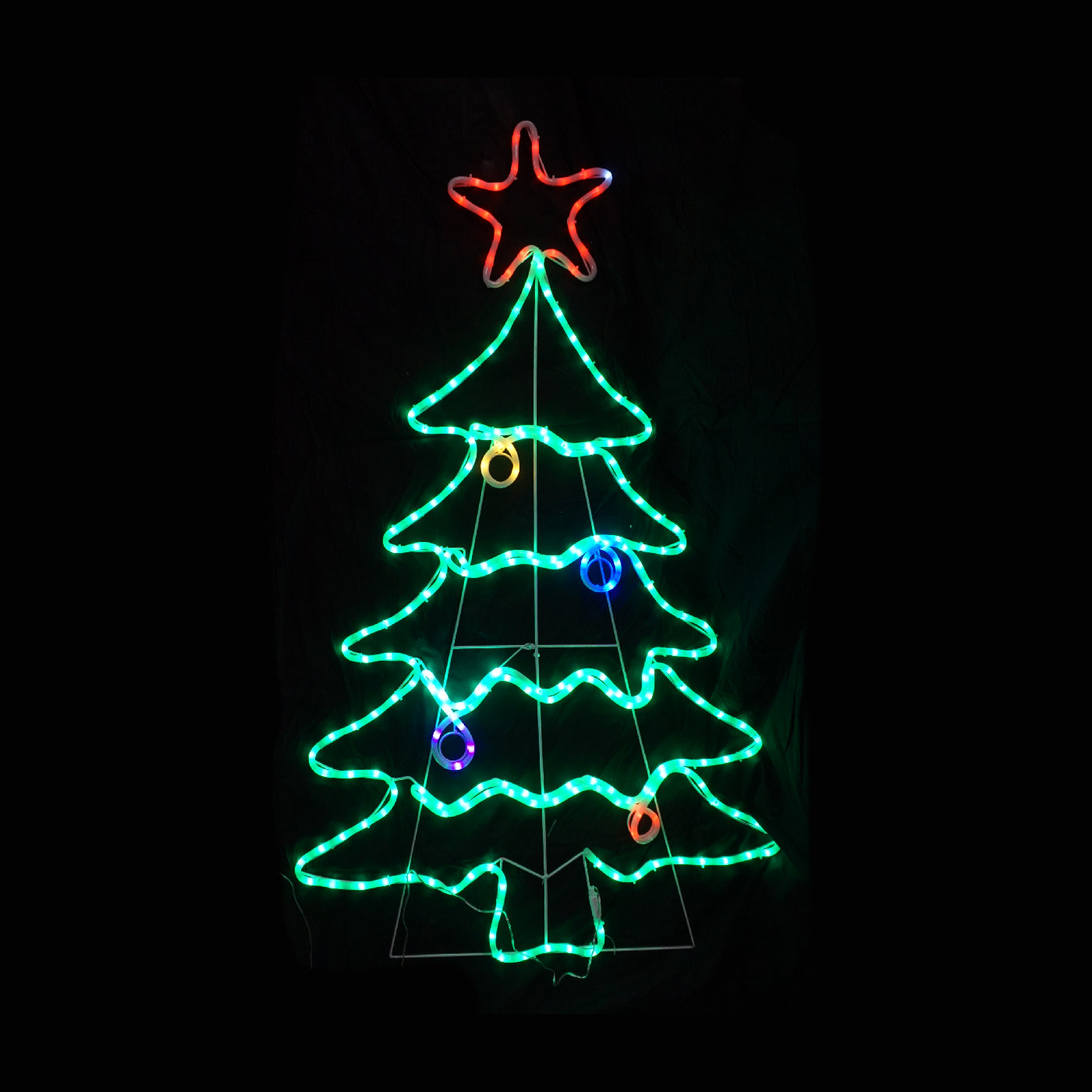 Christmas LED Motif Christmas Tree 136x87cm Indoor Outdoor Display Sign