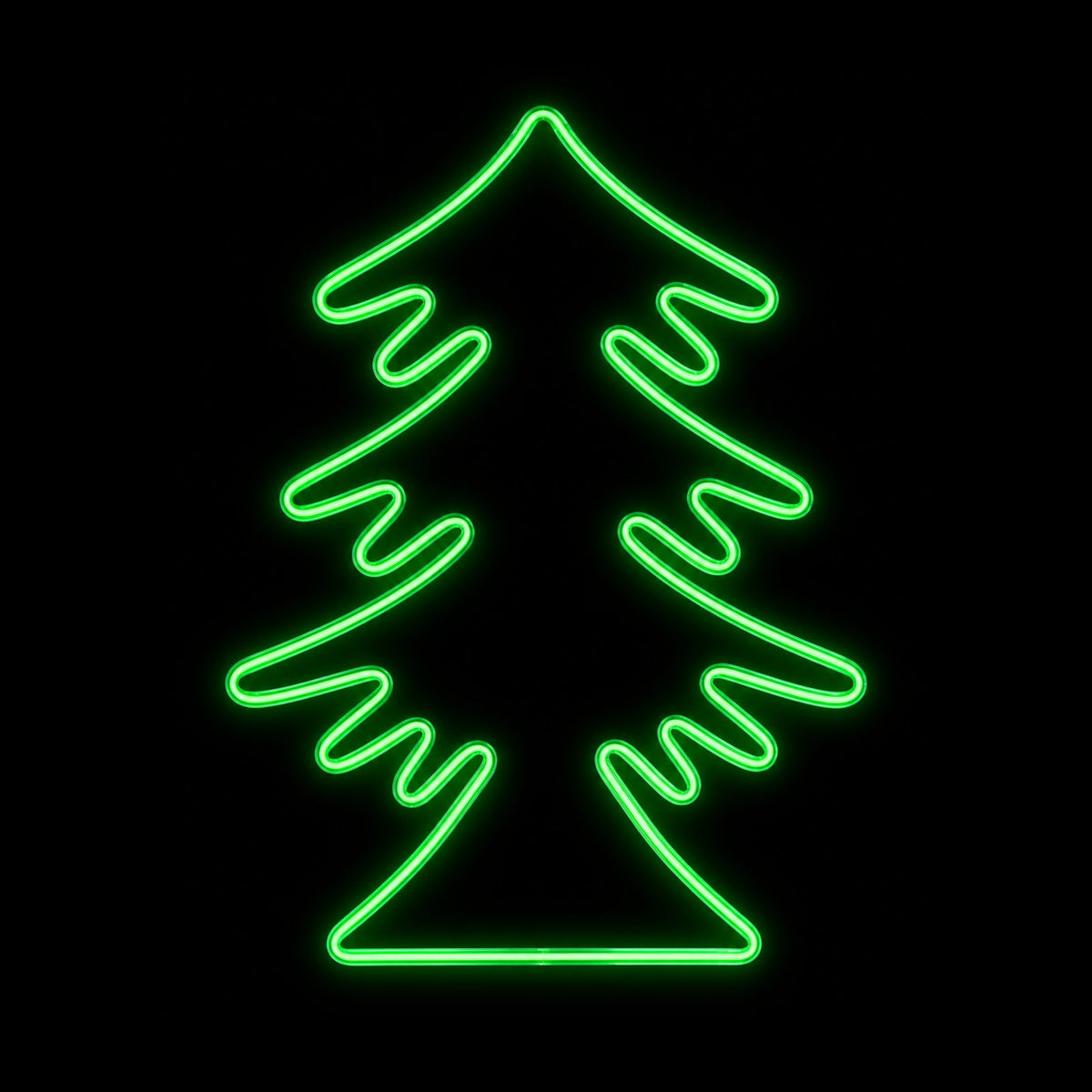 Christmas LED Neon Motif Green Xmas Tree 85x62cm Outdoor Display