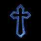 Christmas LED Motif 3 Layer Animated Jesus Cross 111x72cm Indoor/Outdoor