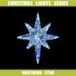 Christmas LED Motif Twinkling Blue White LED Nativity Northern Star 74x59cm Outdoor Motif Sign