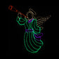 Christmas LED Motif Animated Angel 128x145cm Indoor Outdoor Display Sign