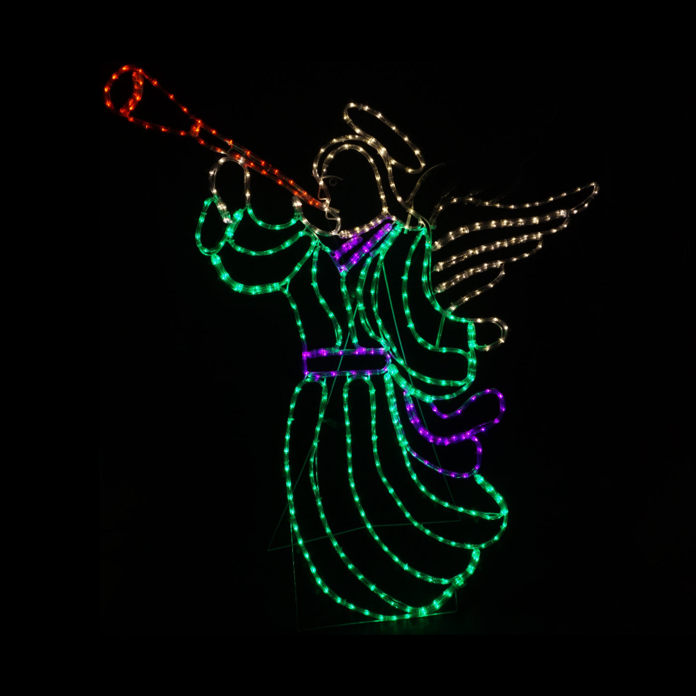 Christmas LED Motif Animated Angel 128x145cm Indoor Outdoor Display Sign