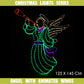 Christmas LED Motif Animated Angel 128x145cm Indoor Outdoor Display Sign