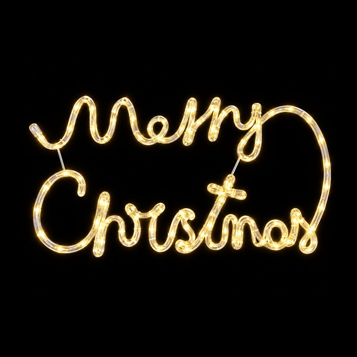 Christmas LED Motif Animated Warm White Merry Christmas 56x30cm Outdoor Display