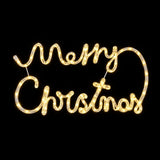 Christmas LED Motif Animated Warm White Merry Christmas 56x30cm Outdoor Display