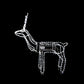 3D LED Christmas Motif 100x116cm Motorised Buck Reindeer Indoor/Outdoor