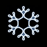 Christmas LED Neon Motif Cool White Snowflake 41x37cm Outdoor Display