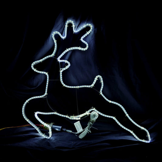 Christmas LED Neon Motif Mini Reindeer 62x58cm Outdoor Display